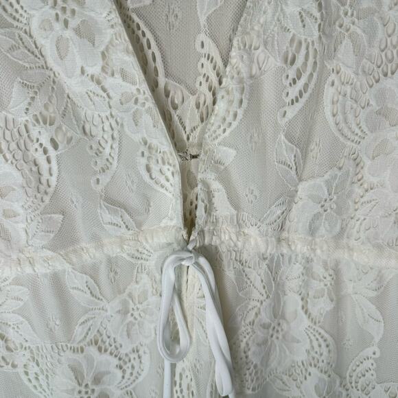 Show Me Your MuMu Roxy Romper Lace Romper Women Size XS - Picture 2 of 14